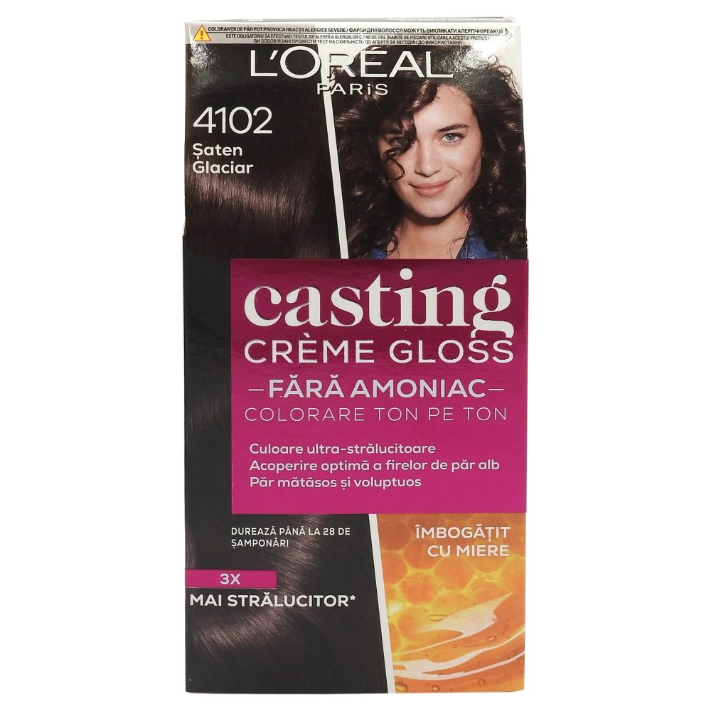 Vopsea pentru Par, Casting Creme Gloss, 4102 Saten Glaciar