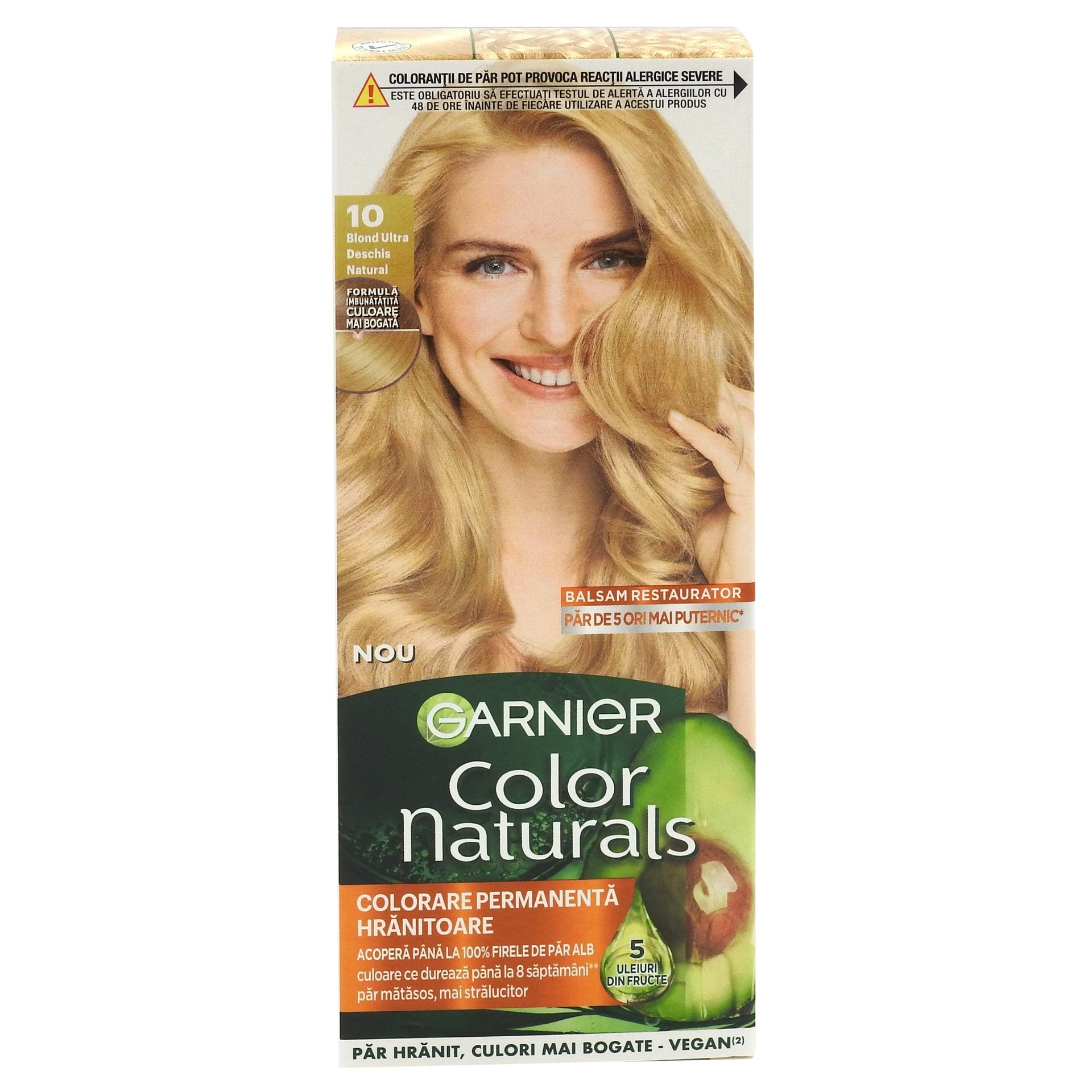 Vopsea pentru Par, Garnier Color Naturals, 10 Blond Ultra Dechis Natural