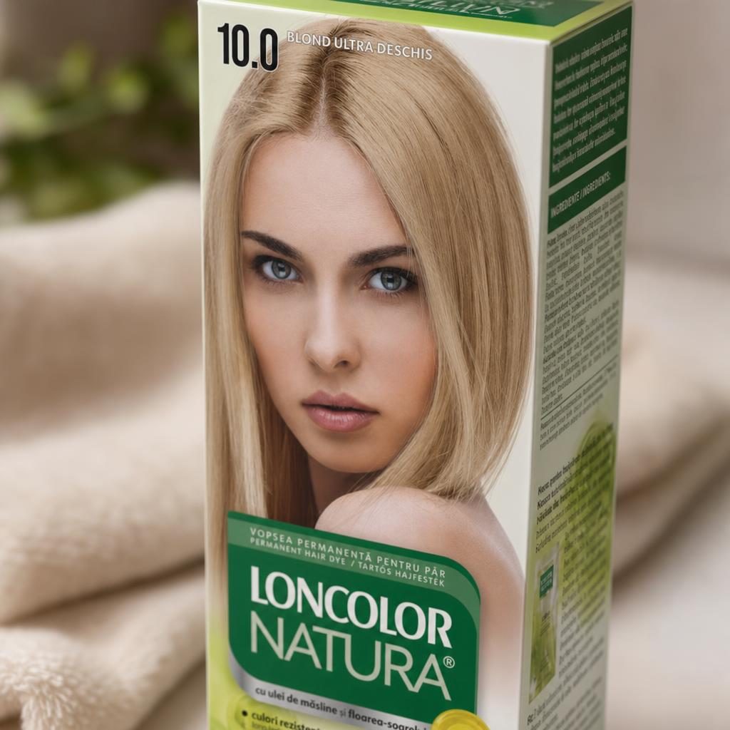 Vopsea Permanenta Loncolor Natura, nr 10.0, Blond Ultra Deschis