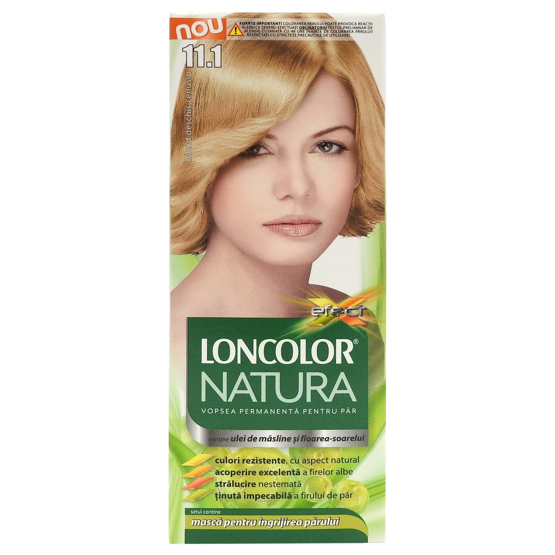 Vopsea pentru Par, Loncolor Natura, 11/1 Blonddeschis Cenusiu