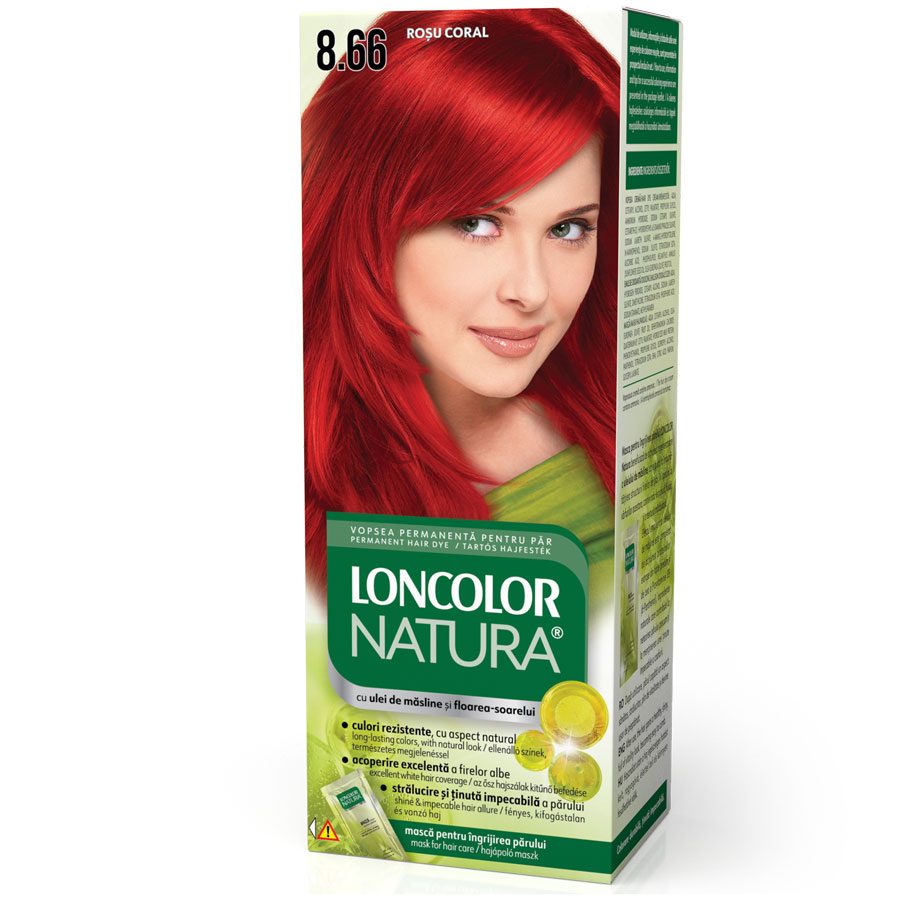 Vopsea pentru Par, Loncolor Natura, 8/66 Rosu Coral