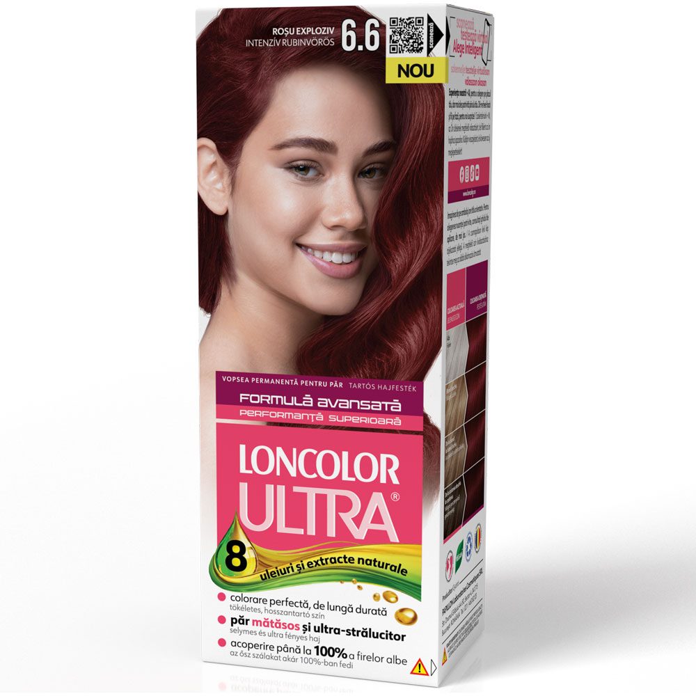 Vopsea pentru Par, Loncolor Ultra, 6/6 Rosu Exploziv