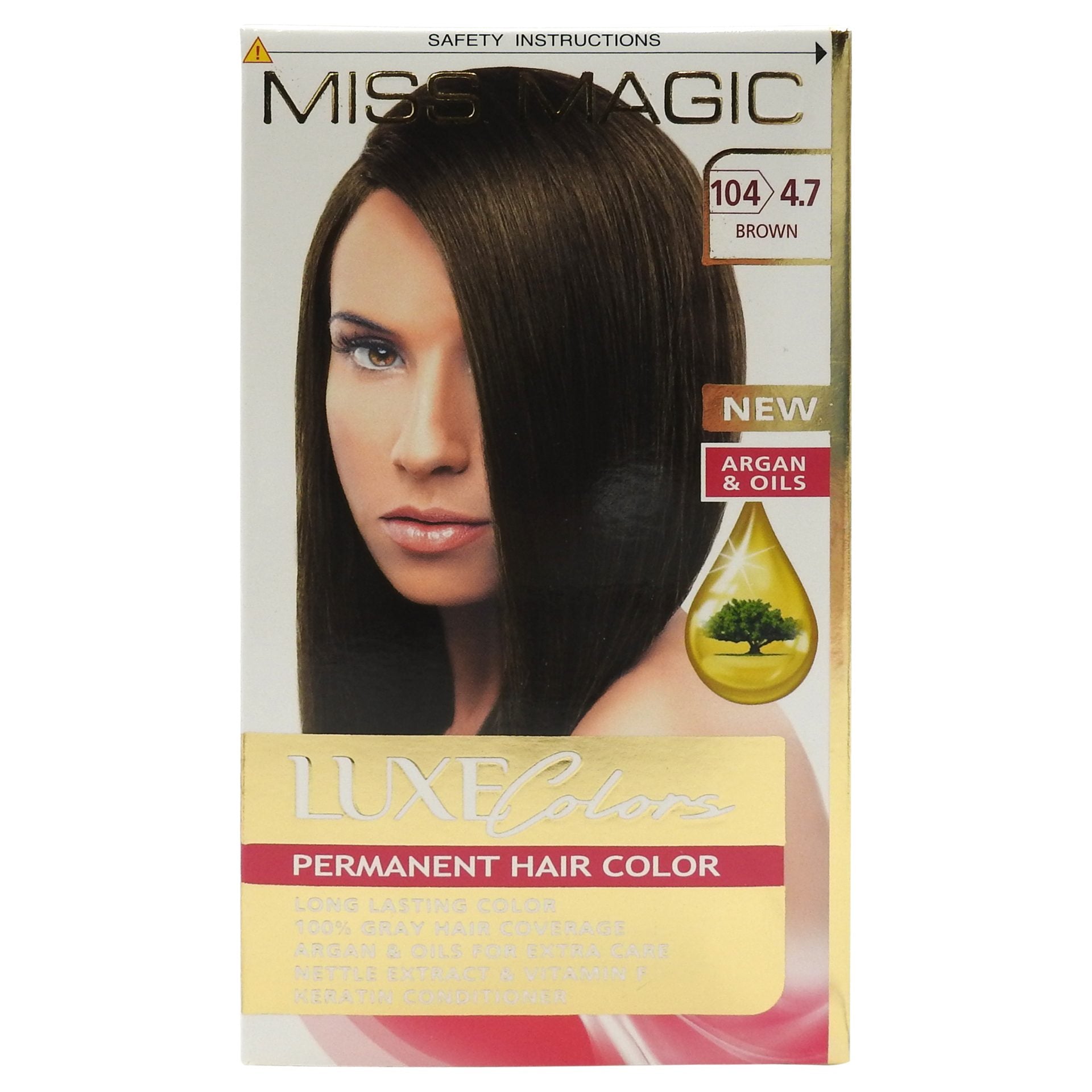 Vopsea pentru Par, Miss Magic, nr. 104 4.7 Brown