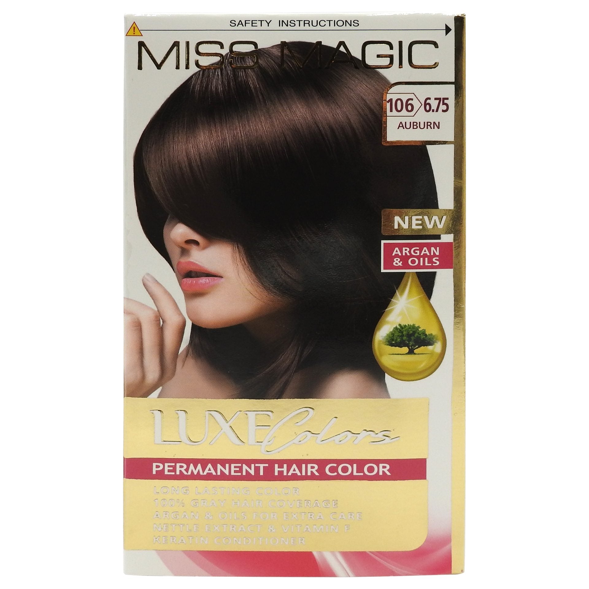 Vopsea pentru Par, Miss Magic, nr. 106 6.75 Castaniu