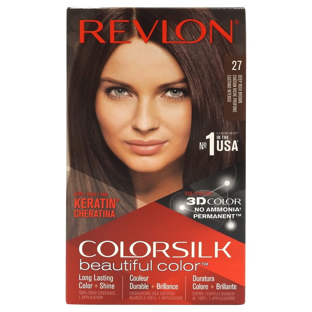 Vopsea pentru Par, Revlon Color Silk, 27 Deep Rich Brown