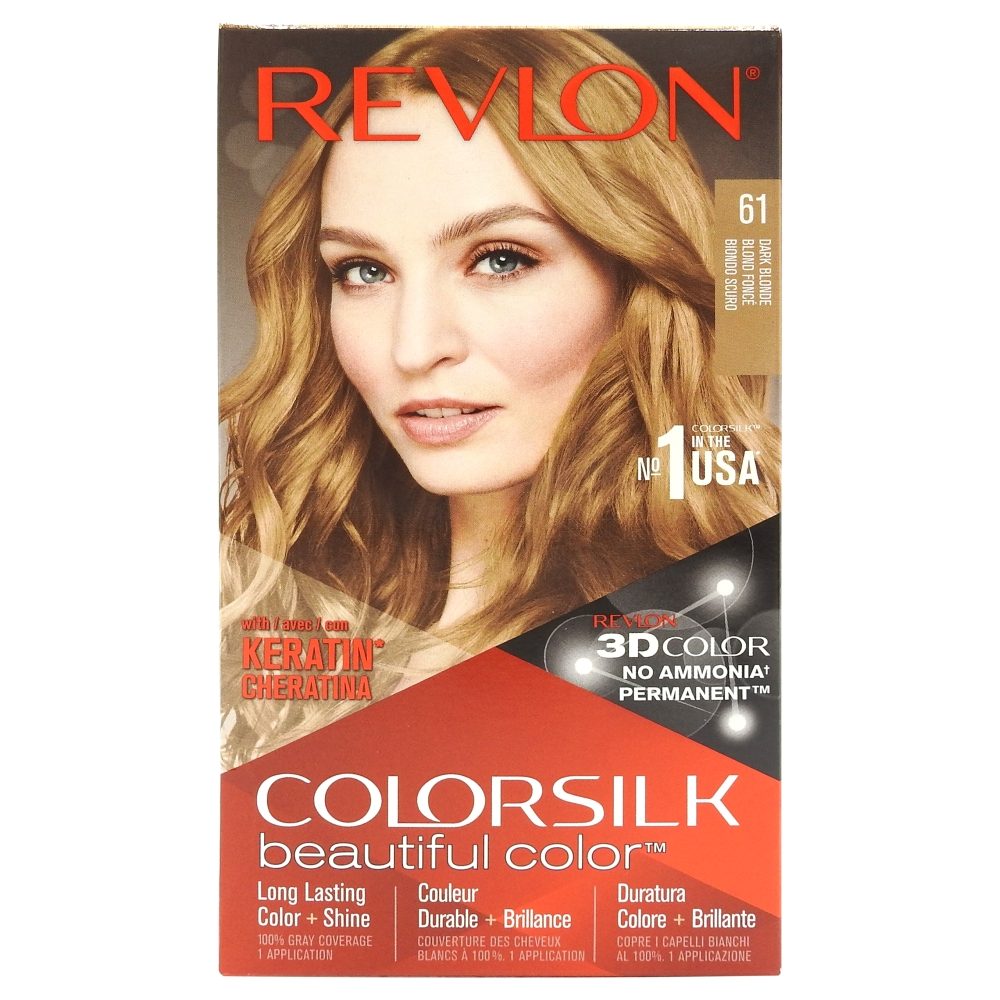 Vopsea pentru Par, Revlon Color Silk, 61 Dark Blonde