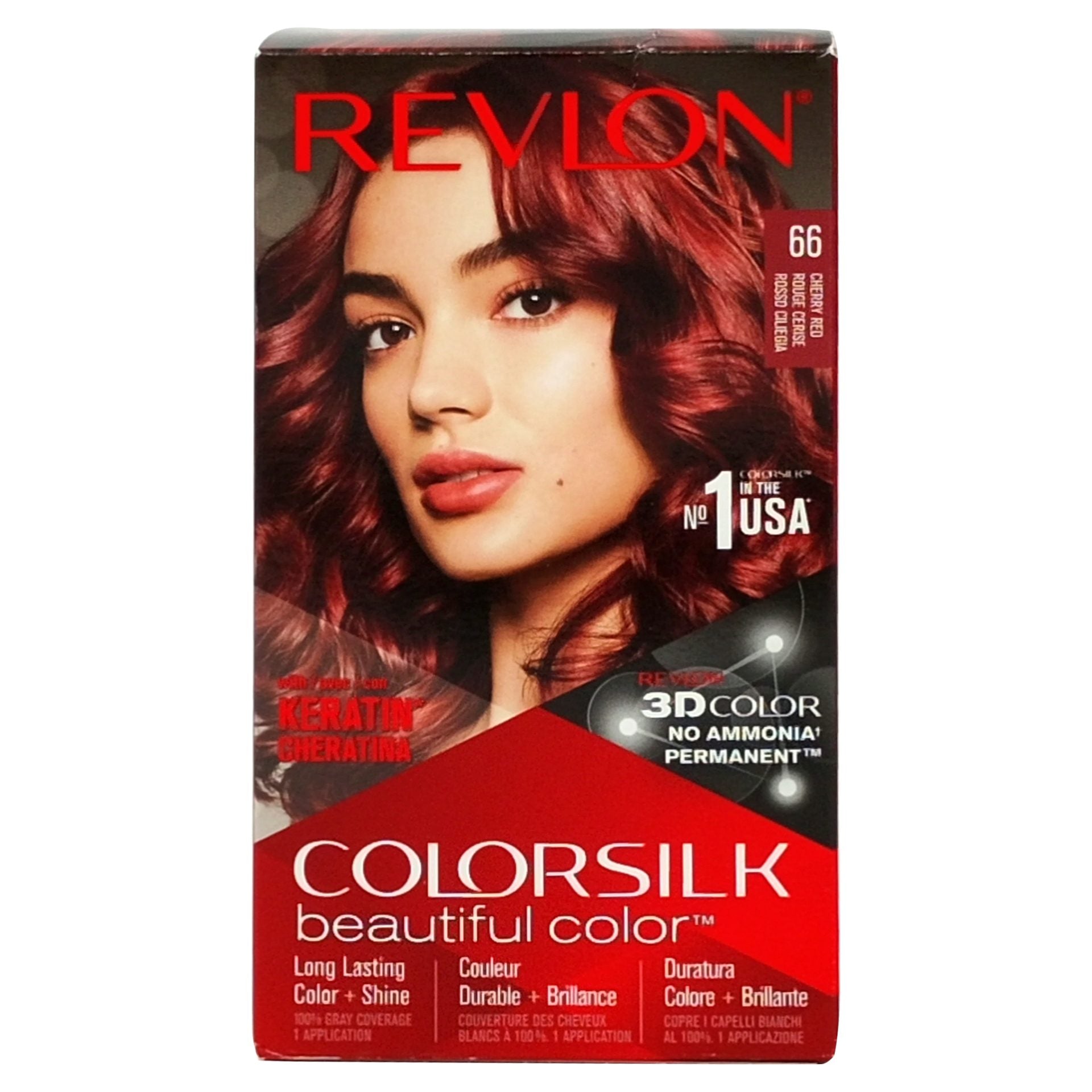 Vopsea pentru Par, Revlon Color Silk, 66 Cherry Red