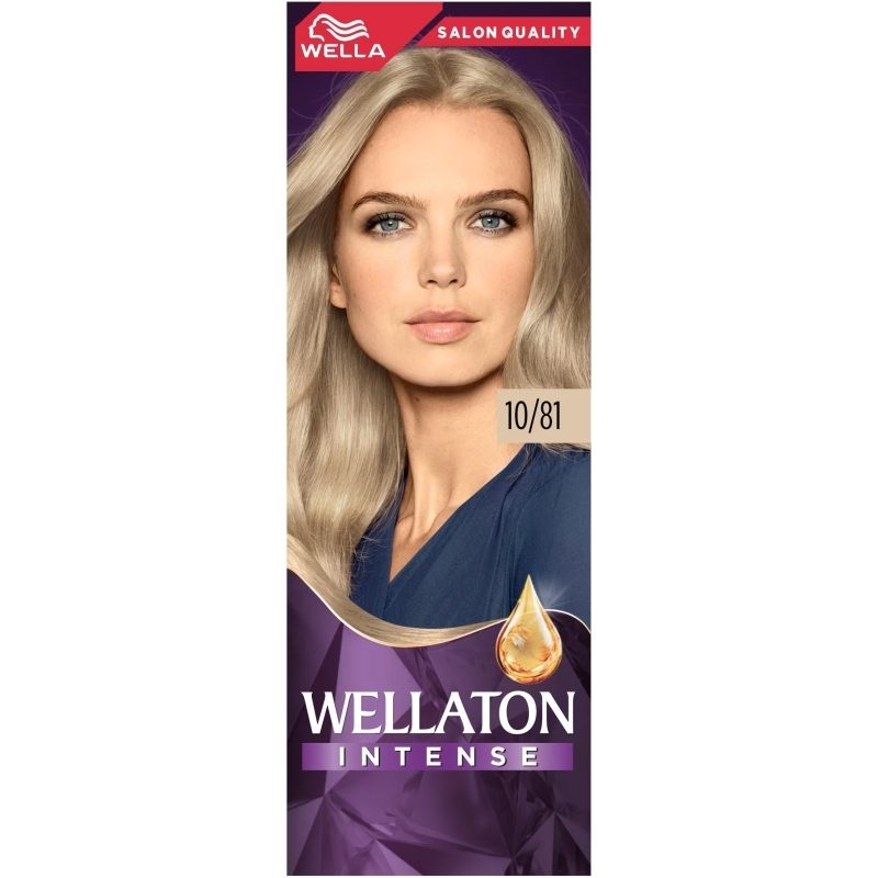 Vopsea pentru Par, Wellaton, 10/81 Blond Cenusiu Extra Luminos