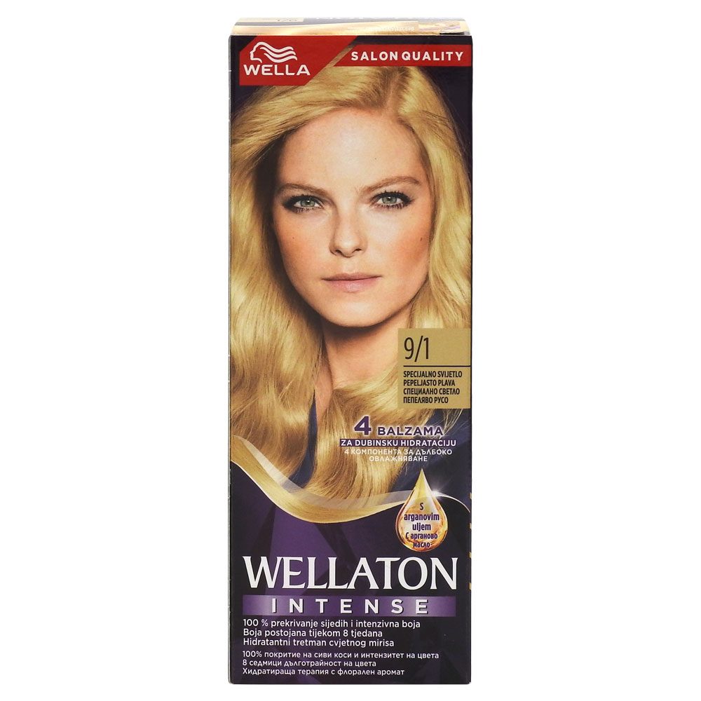 Vopsea pentru Par, Wellaton, 9/1 Special Light Ash Blonde