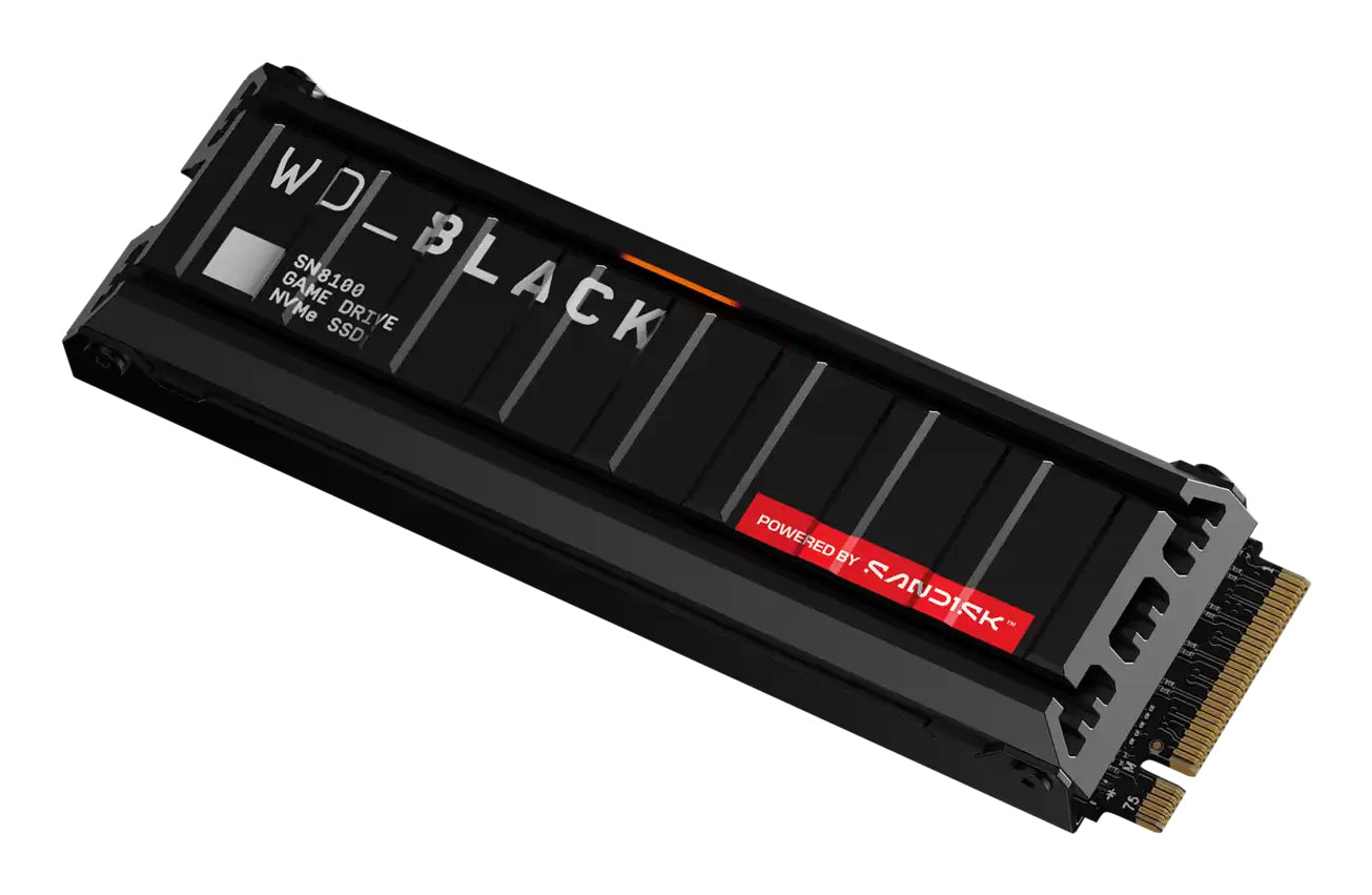 SSD WD_BLACK SN8100 HeatSink 8TB M.2 2280 PCIe Gen5 x4 NVMe, Read/Write: 14900/13200 MBps, IOPS 2200K/2400K, TBW: 4800, powered by SanDisk "WDS800T1XHM-00CMT0"