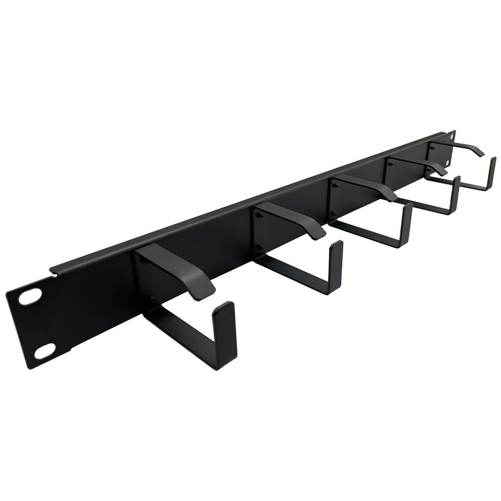 Organizator de cabluri, cu inele, orizontal, 1U, Xcab "Xcab-1801"