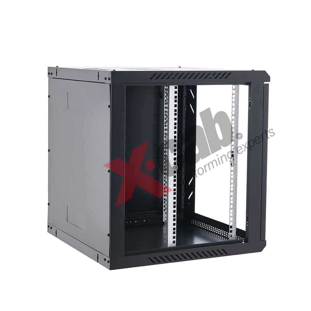 Cabinet metalic de perete 19”, tip rack wallmount, 18U 600x600 mm, Xcab S Negru "Xcab-18U60S.9004"
