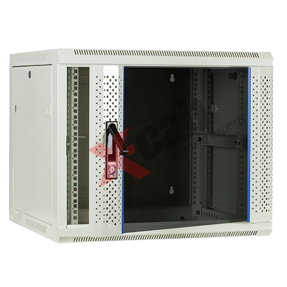 Cabinet metalic de perete 19", tip rack wallmount, 9U 600x600 mm, Xcab S Gri "Xcab-9U60S.7035"