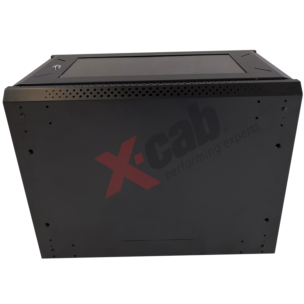 Cabinet metalic de perete 19", tip rack wallmount, 9U 600x800 mm, Xcab S Negru "Xcab-9U80S.9004"