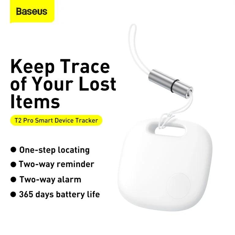 LOCALIZATOR Baseus T2 Pro, tag, durata viata baterie 365 zile, distanta localizare 10m, alb "FMTP000002" - 6932172604875