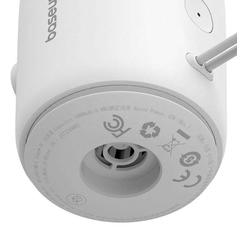 POMPA DE AER Baseus PocketGo Portable, acumulator integrat, 230L/min, alb "C11157700221-00" - 6932172635008