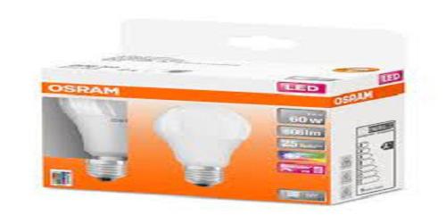 Set 2 BEC smart LED Osram, soclu E27, putere 9 W, forma clasic, lumina multicolora, alimentare 220 - 240 V, "000004058075430891"