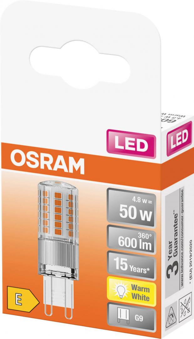LEDPIN50 CL 4,8W/827 230V G9 FS1 Osram 