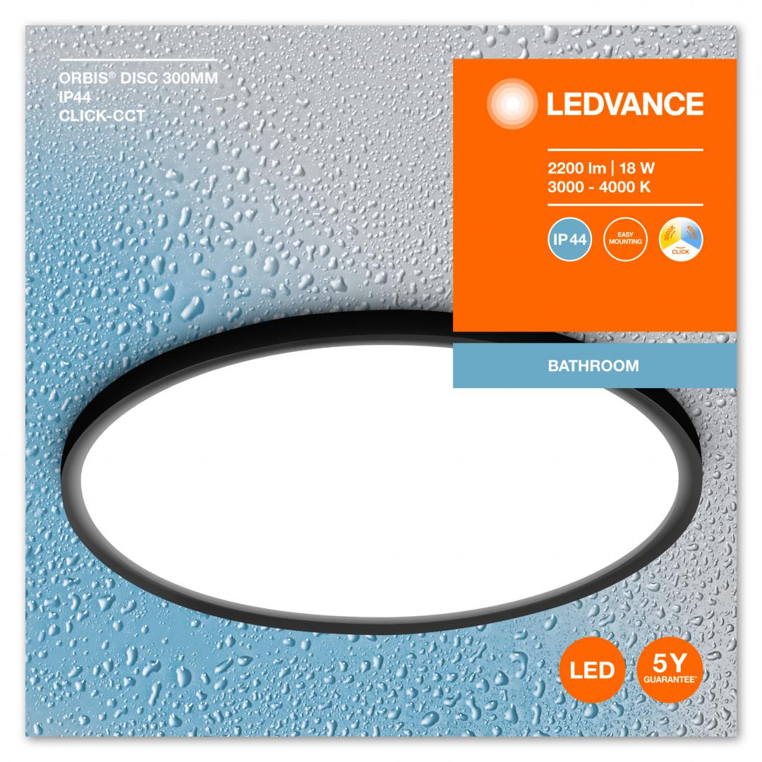 Osram ORBIS DISC 30CM 18W CLICKCCT IP44BKLEDV 