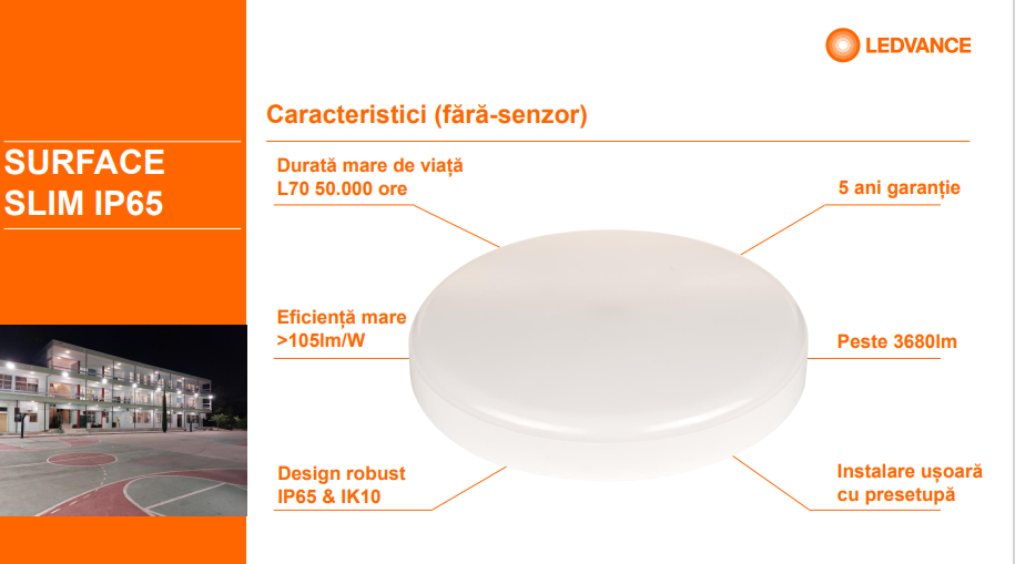 SF SLIM SQ 350 P 35W 840 IP65 EUE LEDV "000004099854103056"
