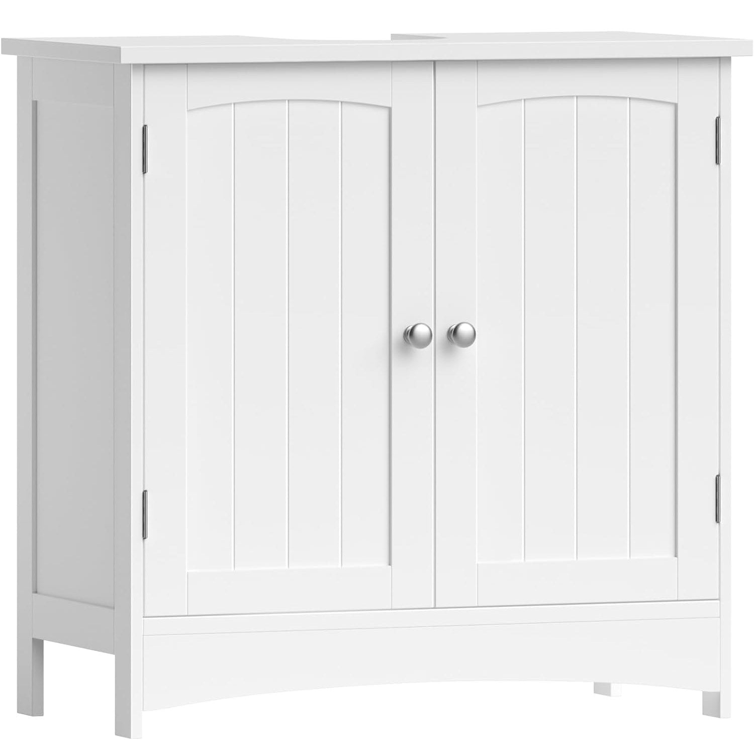 Dulap baie baza lavoar, cu 2 usi, 2 rafturi, alb 60x60x30 cm, alb