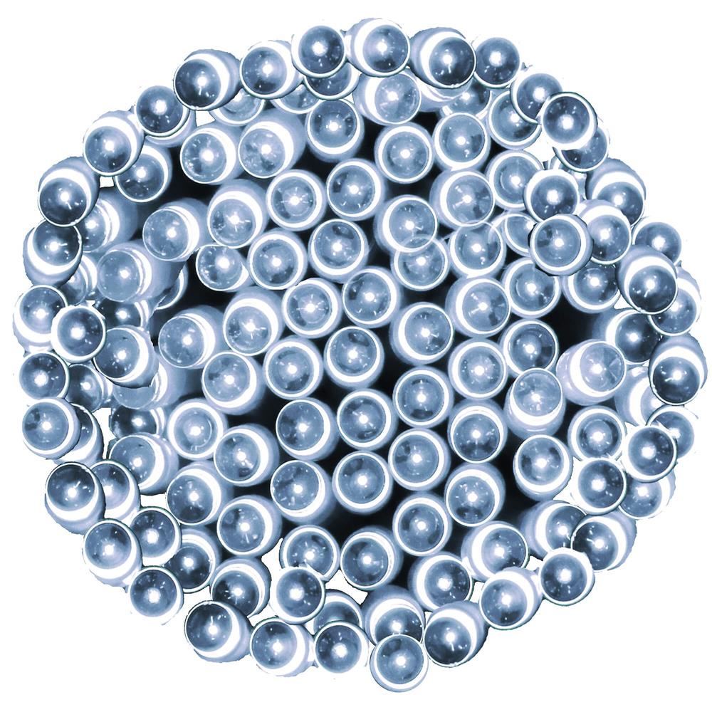 Instalatie lumini de exterior pentru gradina, 5 metri, 50 LED-uri, cu baterii, alb