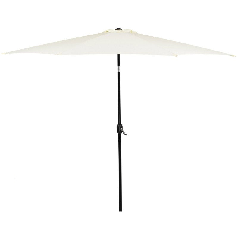 Umbrela terasa gradina, cu manivela si inclinare, GU17, diametru 300cm, Crem