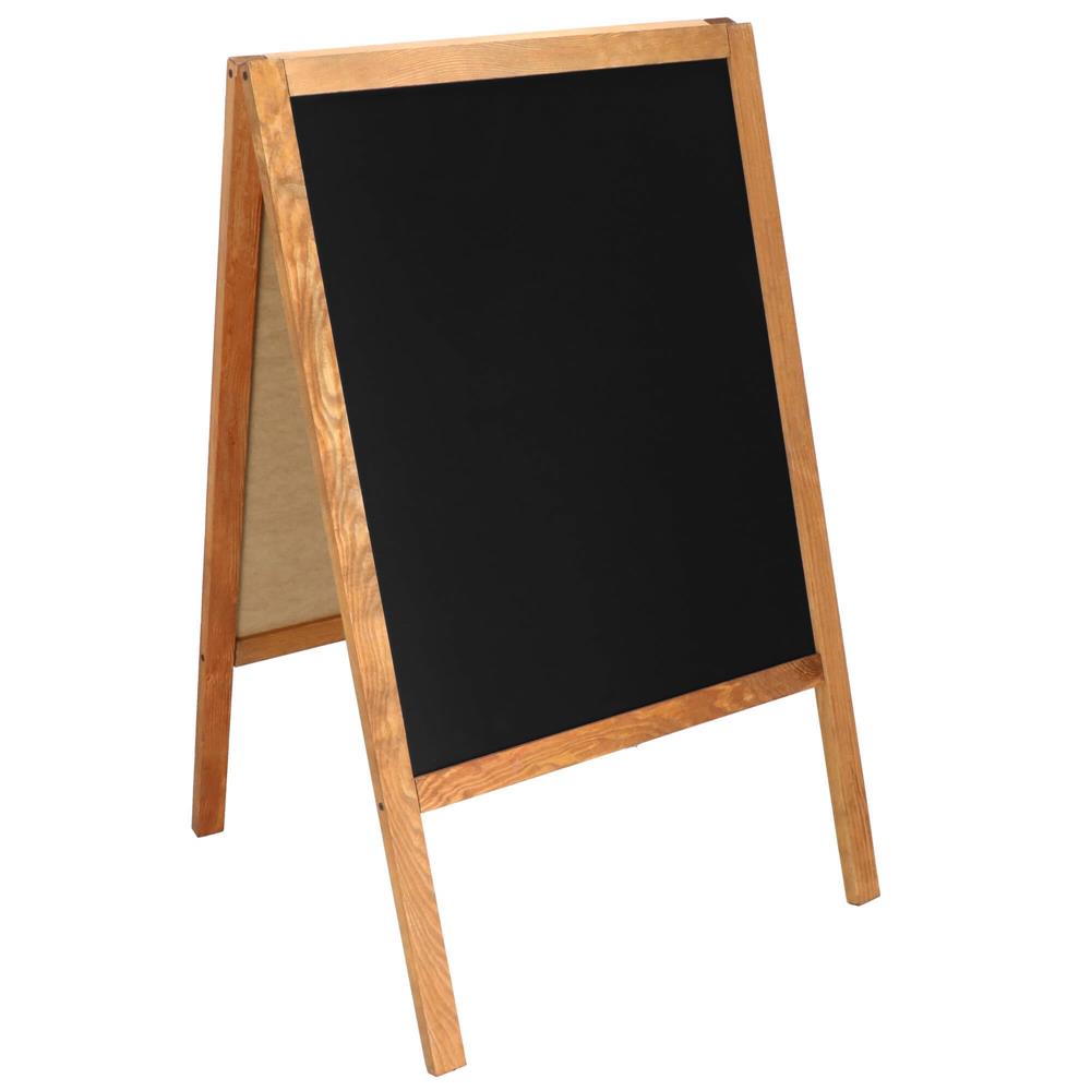 Panou stradal cu 2 fete, pentru meniu restaurant sau reclama, 60x100 cm, maro - 2