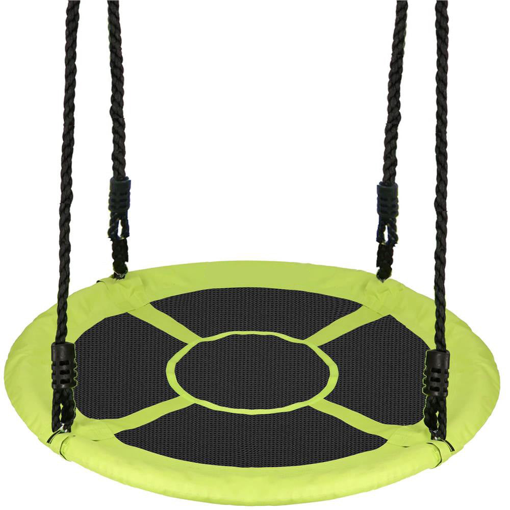 Leagan tip cuib Sersimo NS22, diametru 110cm, inaltime reglabila, pentru exterior, sarcina 150 kg, Verde Negru