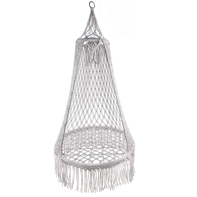 (DL) Scaun rotund,tip leagan suspendat, model cuib, 80x140cm, maxim 120kg, bej