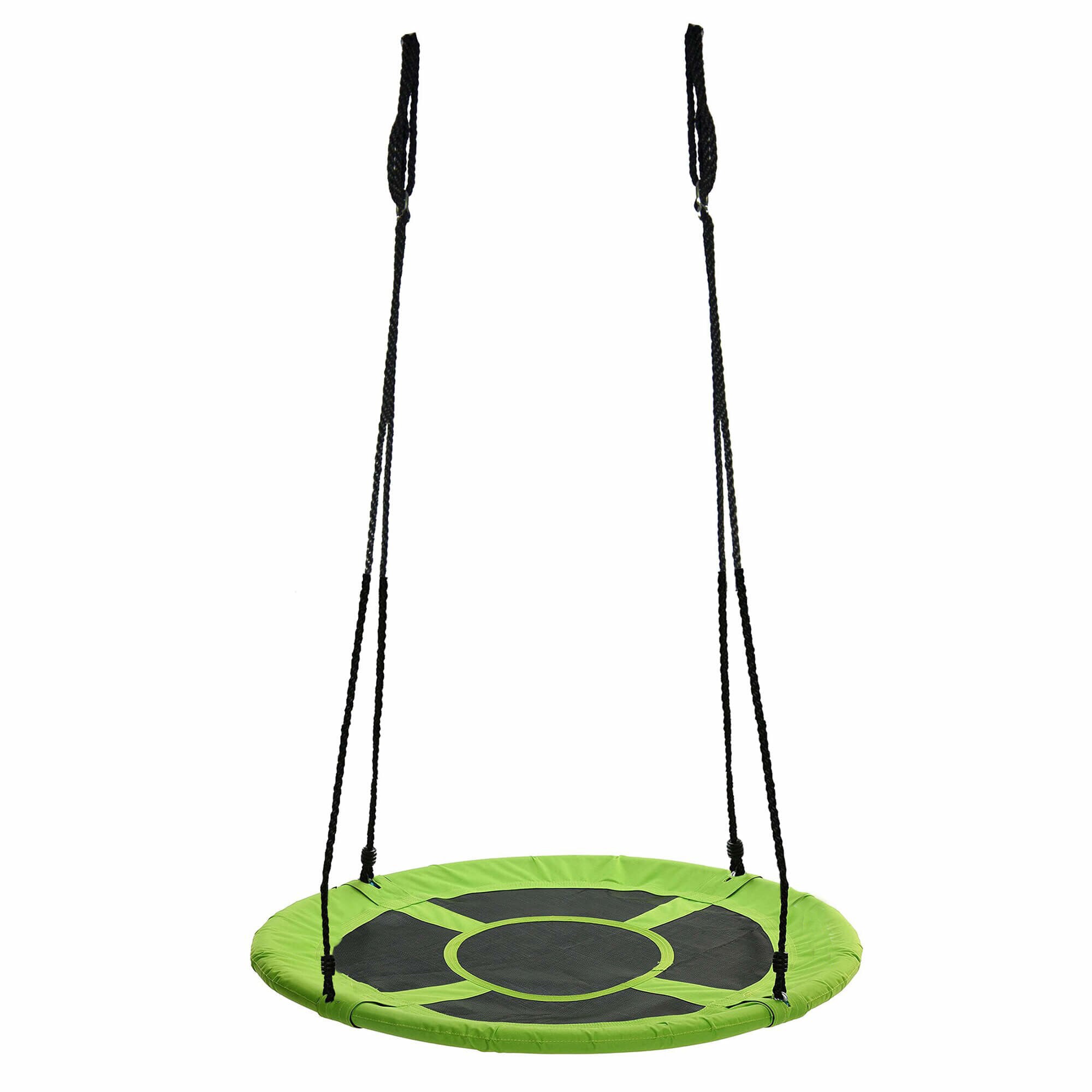 Leagan tip cuib Sersimo NS3, diametru 90cm, inaltime reglabila, pentru exterior, sarcina 150 kg, Verde Negru