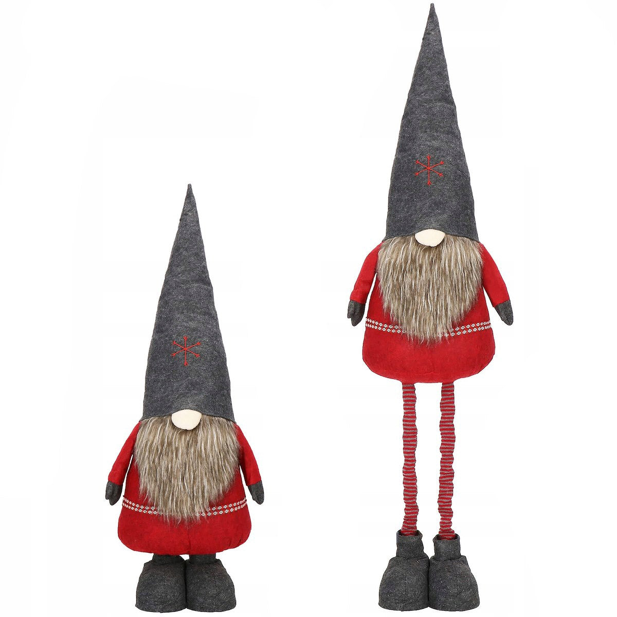 (DL) Figurina Craciun, Spiridus, picioare telescopice, inaltime extensibila 95-160cm