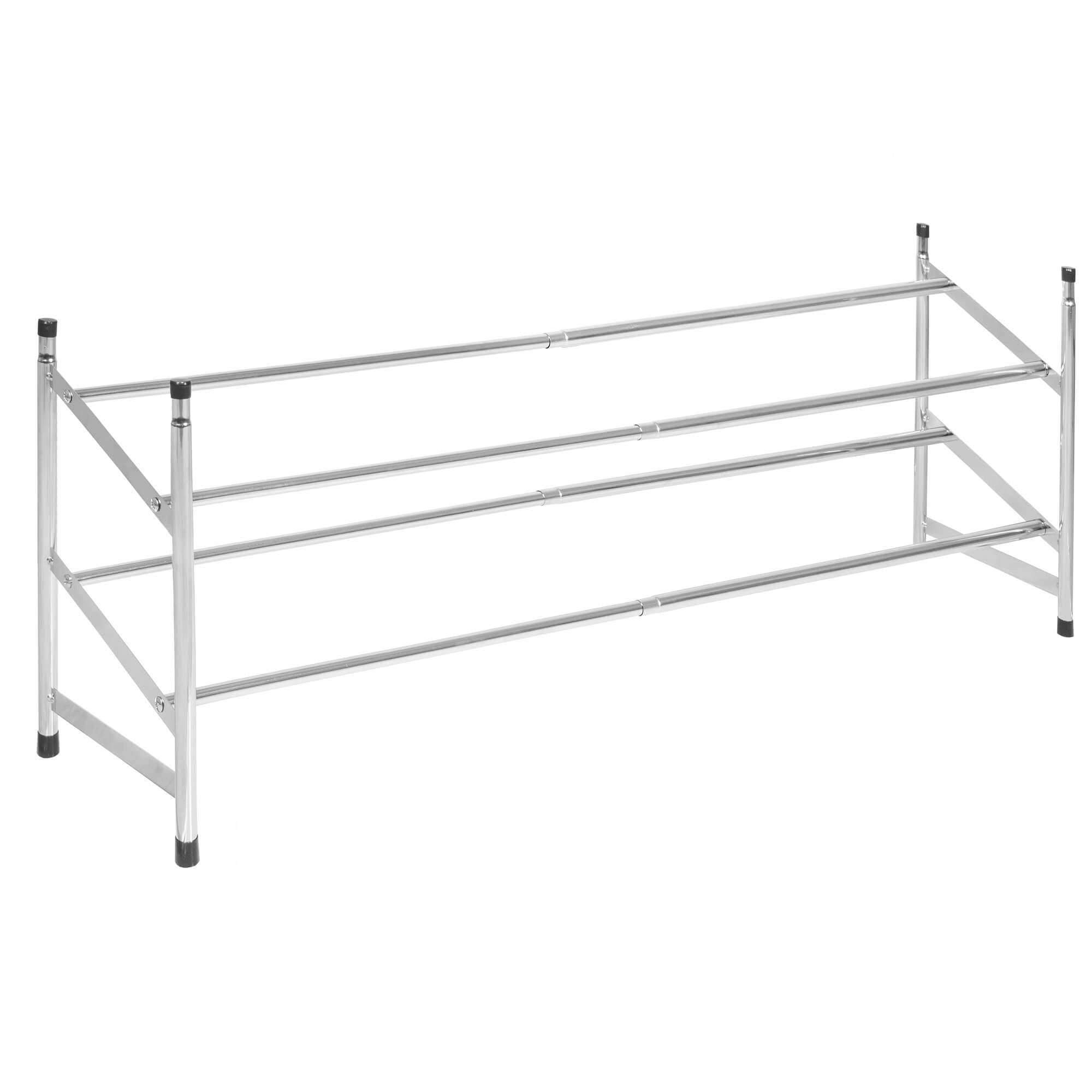 Pantofar extensibil cu 2 rafturi, 62-115cm, cromat