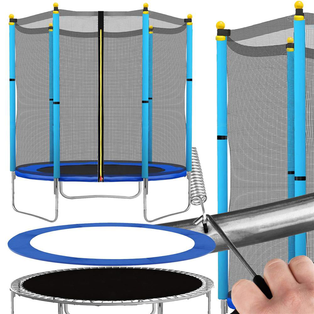 Trambulina Blue, cu plasa de protectie exterioara, 140 cm - 2