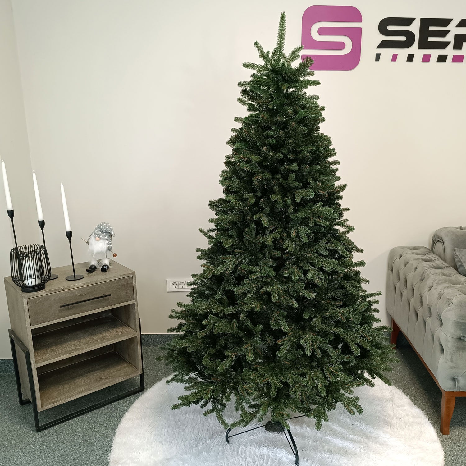 Brad artificial Christmas Deluxe by Sersimo, Carpati, 2D+3D, 180cm