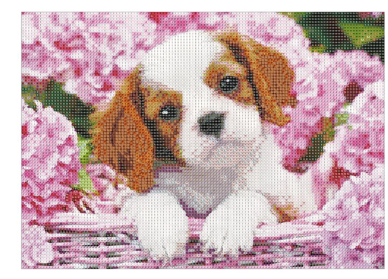 Set de broderie cu diamante 5D, 30x40cm, model Catel