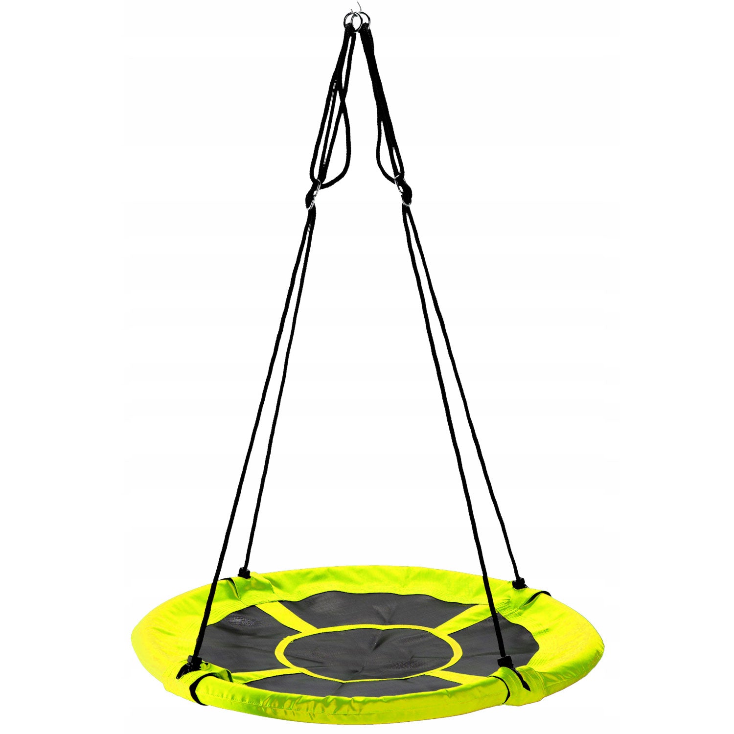 Leagan tip cuib G-Line, 100cm, inaltime reglabila, 150 kg, Galben Negru