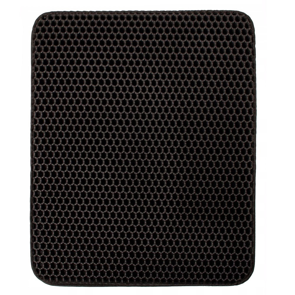 Covor pentru litiera pisicii, colectarea granulelor de nisip, negru, 45x35cm
