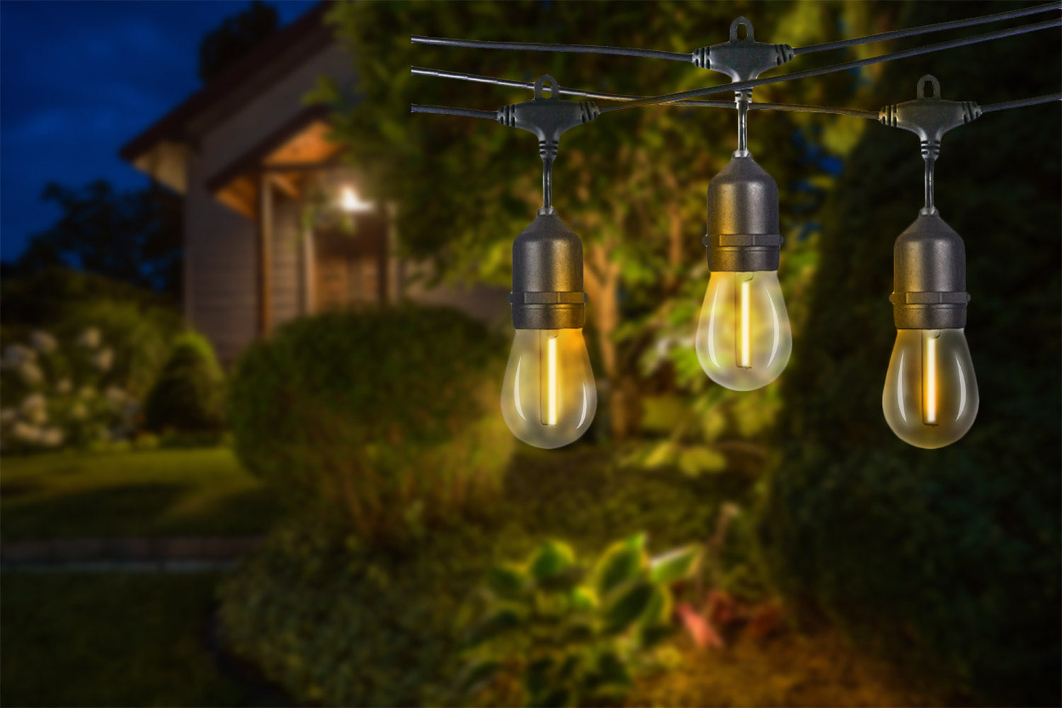 Ghirlanda luminoasa, LED, model Ariane, 10 becuri, 600cm, incarcare solara, lumina alb cald - 5