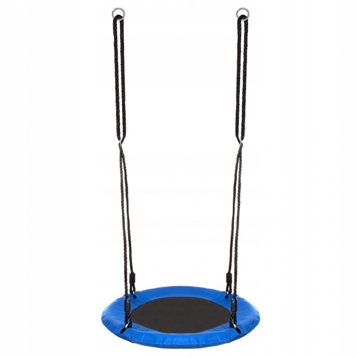 Leagan tip cuib Sersimo NS13, diametru 60cm, inaltime reglabila, pentru exterior, sarcina 100 kg, Albastru Negru
