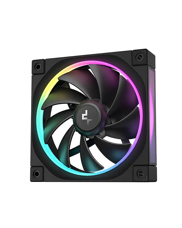 Ventilator DeepCool "FL12R", 120mm, 500-2150 RPM, FDB, 55 cfm, , 4pin PWM, negru, "R-FL12R-BKAPN1-G" - 6933412785156