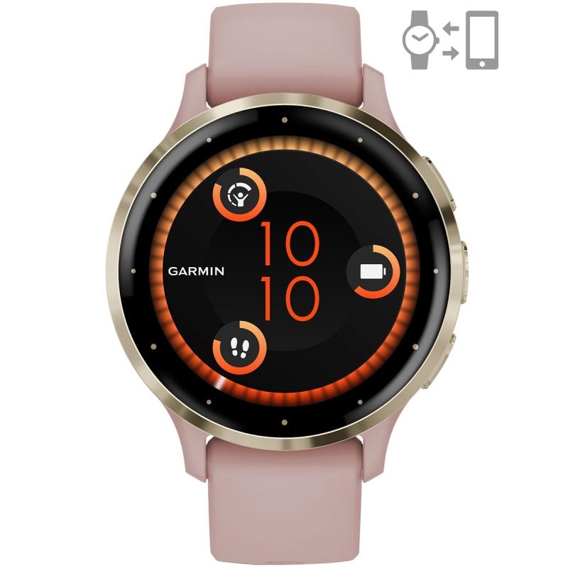 SMARTWATCH Garmin Ceas Garmin Venu 3S Pink Dawn/Soft Gold,"010-02785-03"