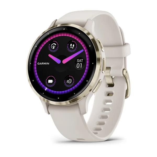 SMARTWATCH Garmin Ceas Garmin Venu 3S, Ivory/ Soft Gold,"010-02785-04"