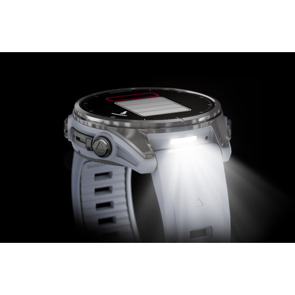 Smartwatch fenix 8 43 mm AMOLED Silver with Whitestone silicone band "010-02903-00"