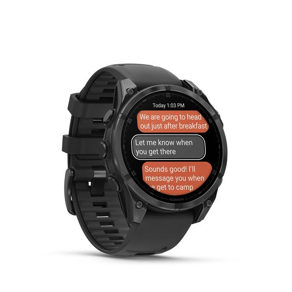 Smartwatch fenix 8 47 mm AMOLED Slate grey with Black silicone band "010-02904-00"