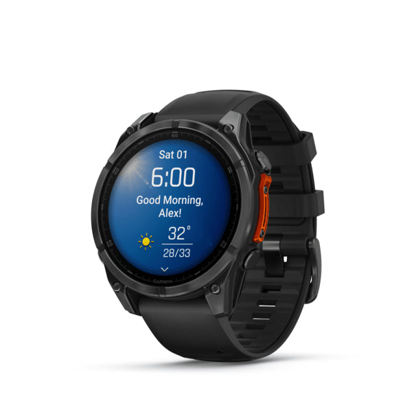 Smartwatch fenix 8 47 mm AMOLED Slate grey with Black silicone band "010-02904-00"