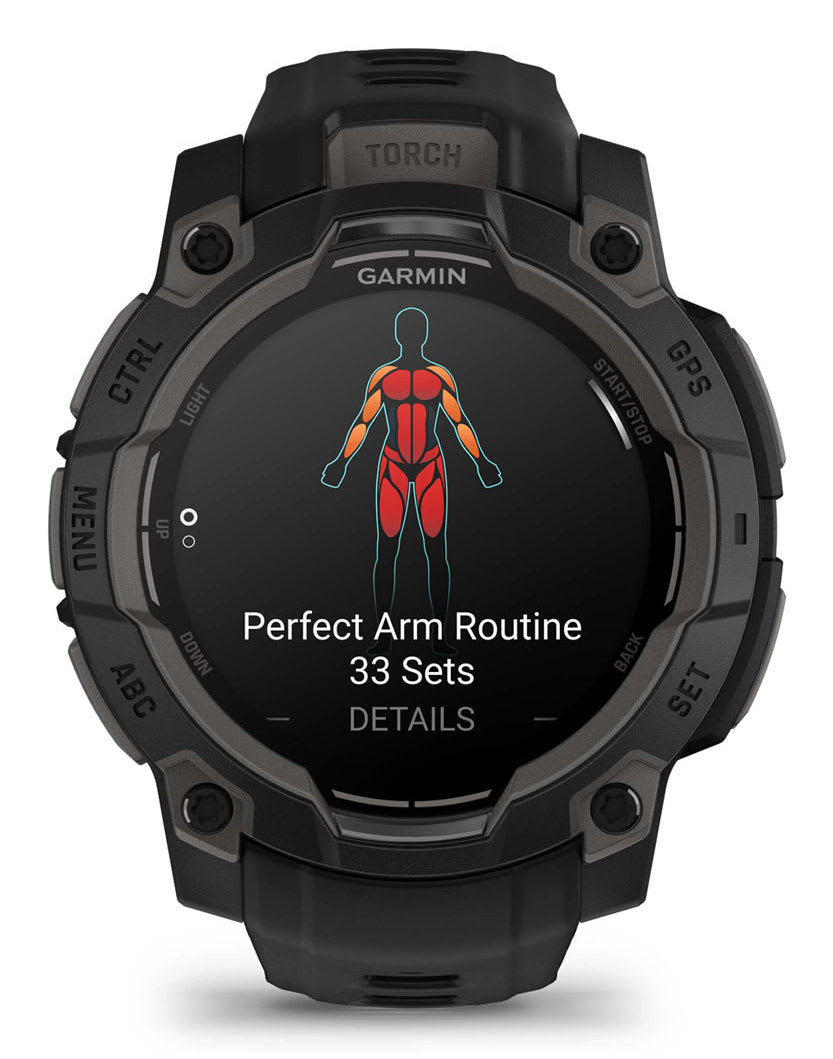 Smartwatch Instinct 3 45 mm, AMOLED Black with black band "010-02936-00"
