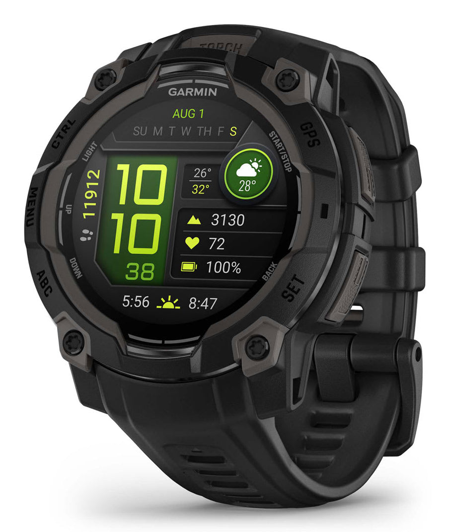 Smartwatch Instinct 3 45 mm, AMOLED Black with black band "010-02936-00"