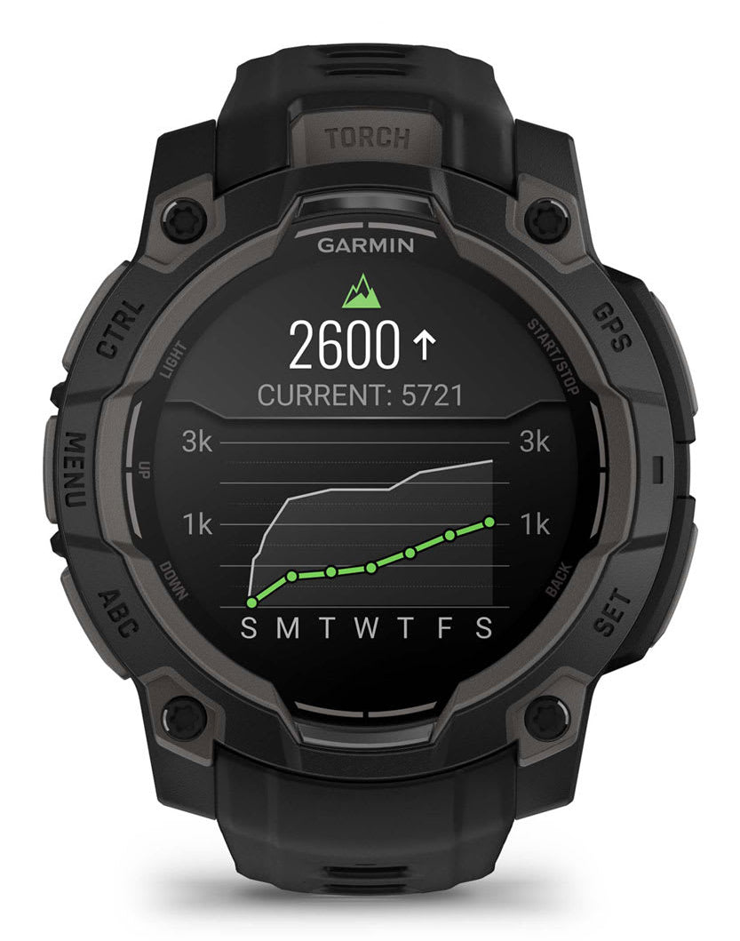 Smartwatch Instinct 3 45 mm, AMOLED Black with black band "010-02936-00"
