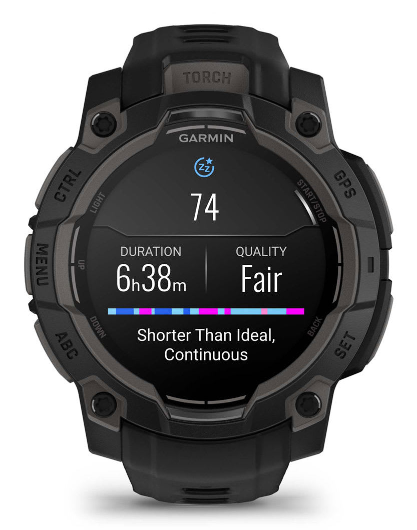 Smartwatch Instinct 3 45 mm, AMOLED Black with black band "010-02936-00"